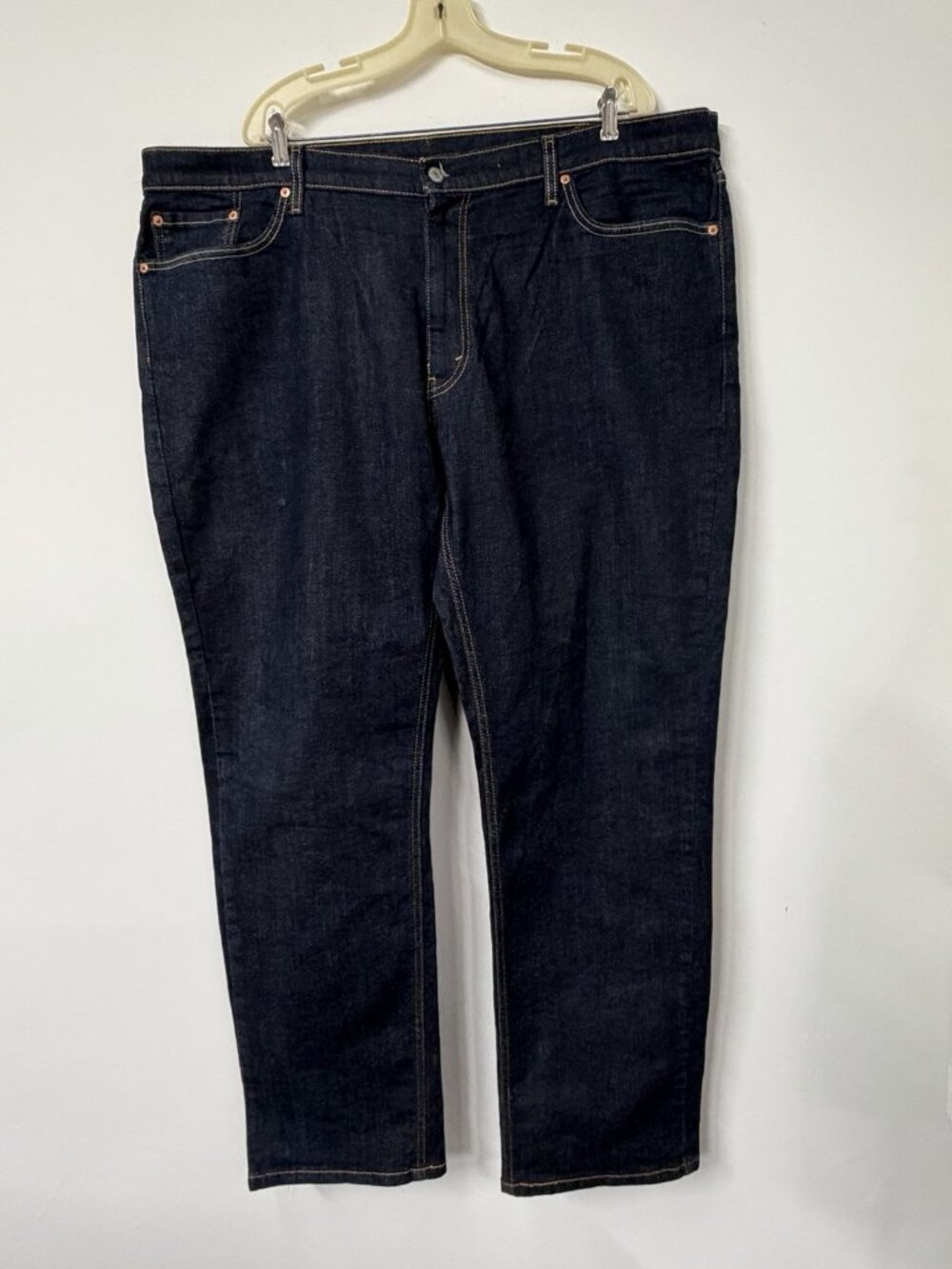Levis 541 Men’s 46x34 Jeans Athletic Taper Fit Tapered Leg Dark Wash Blue Denim